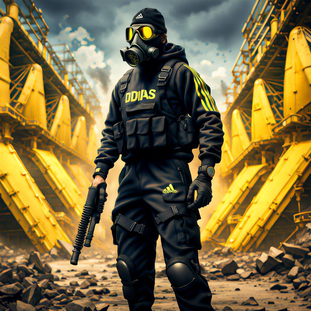 Gasmask Soldier Portrait in Detailed Matte Painting
