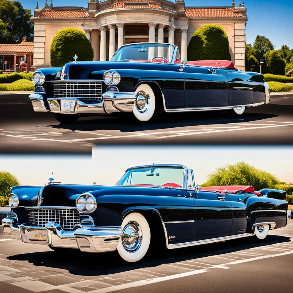 Custom Lincoln Continental/Cadillac open convertible automob...