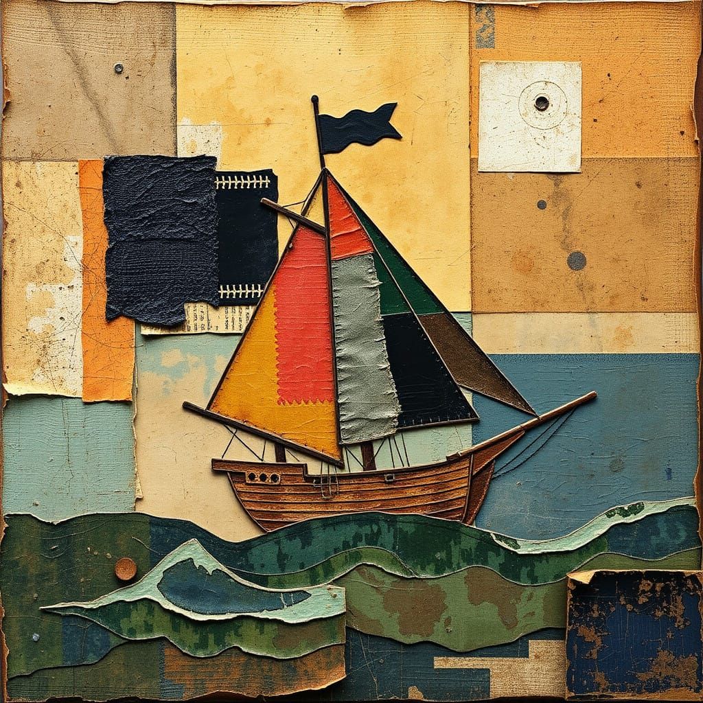 Abstract Aluminium Treasure in Constructivist Style