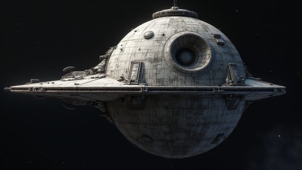 Cosmic Metallic Monolith in Star Wars Galaxy