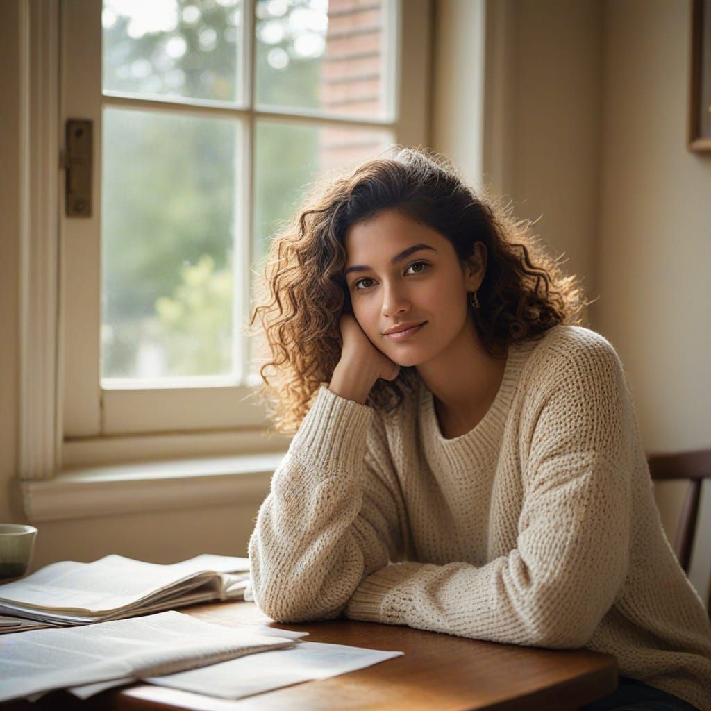 Warm Sunday Morning Serenity in Earthy Tones