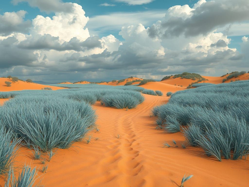 Surreal Rustic Country Scene in Dystopian Elegance