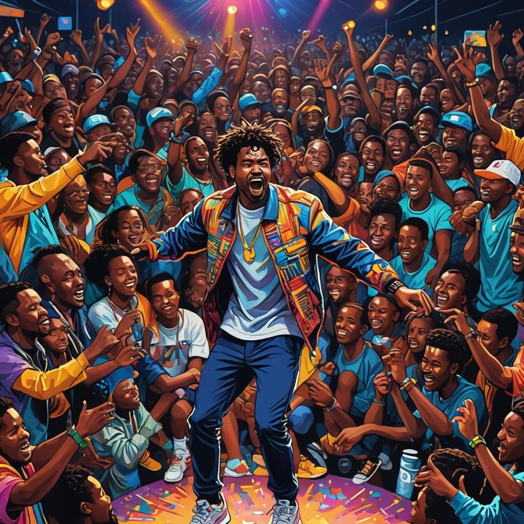 Costa Titch Performs Big Flexa: Afropop Digital Art