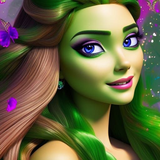 Gorgeous Princess Portrait in Hyperrealistic Style