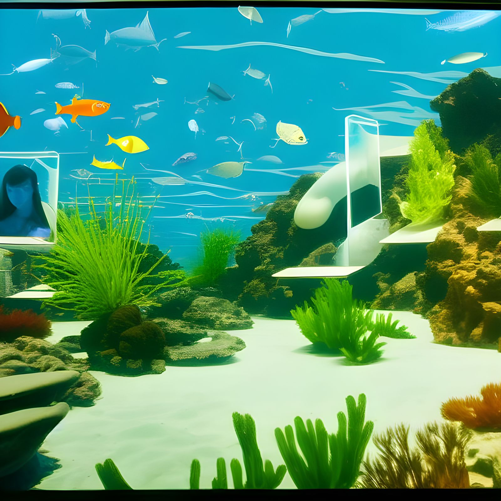 Aquatic Humans in an Undersea City