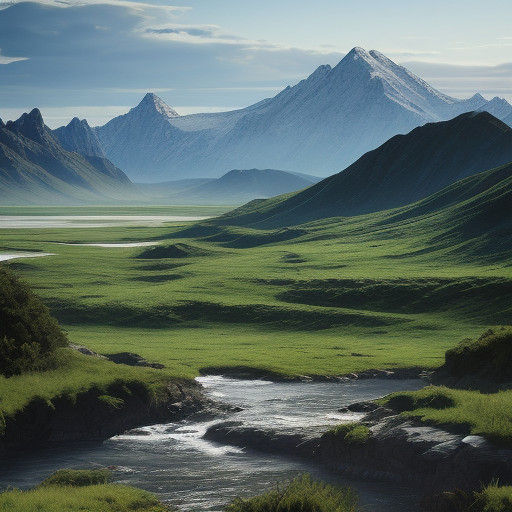 Surreal M.C. Escher-Inspired Maze Landscape Art