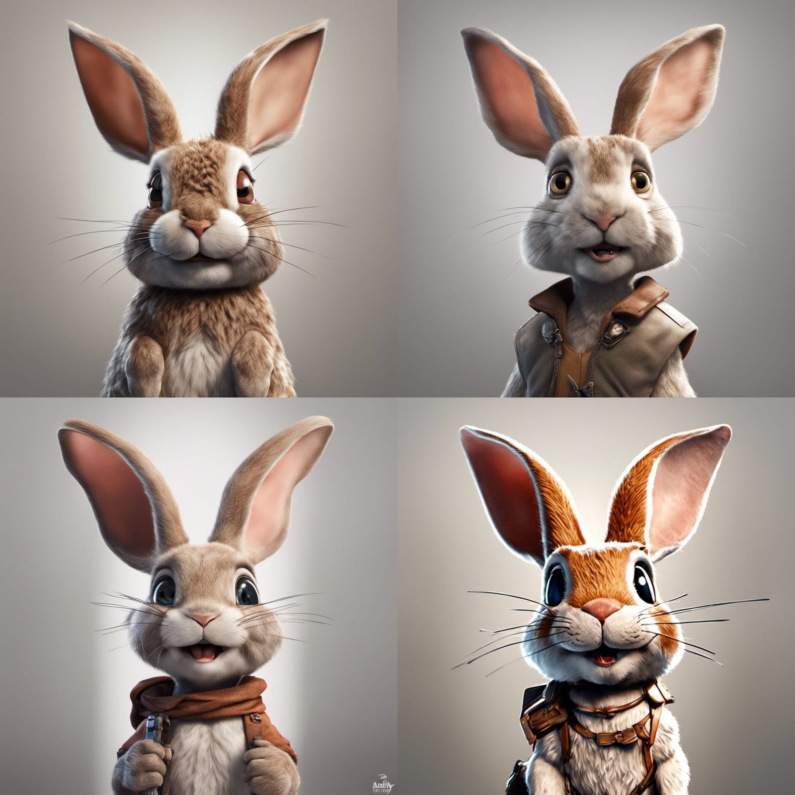 Disney Rabbit Concept Art in 3D Digital