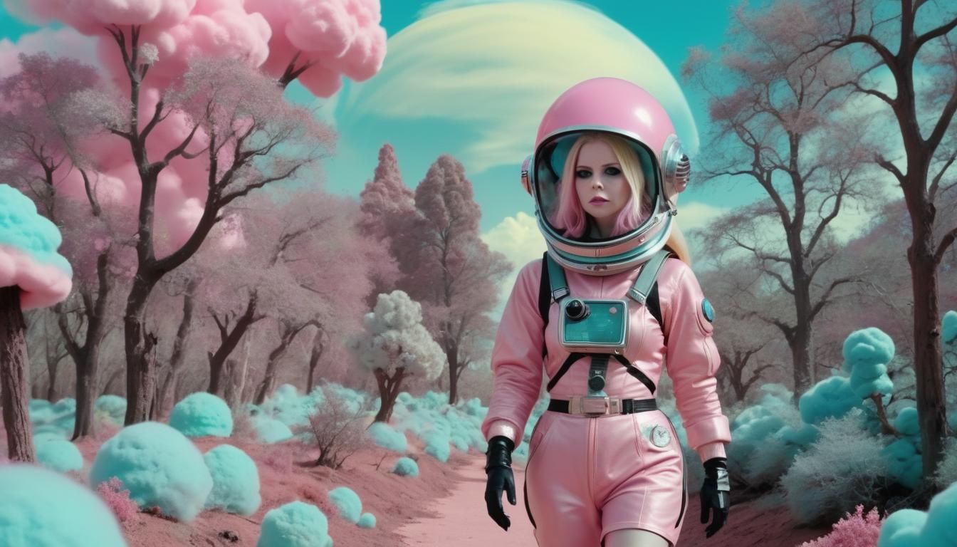 1950s Sci-Fi Film: Alien Explorer on Candy Planet