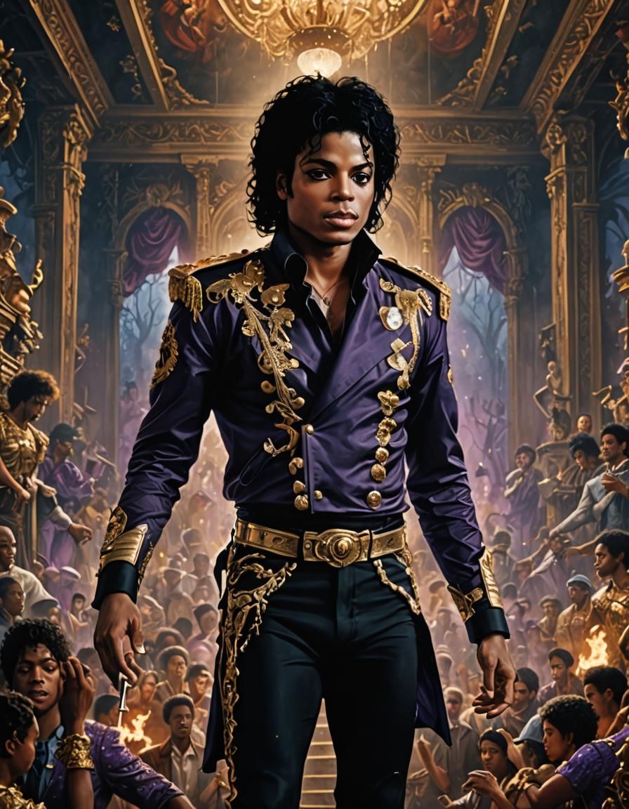 Epic Digital Painting of Two Music Icons