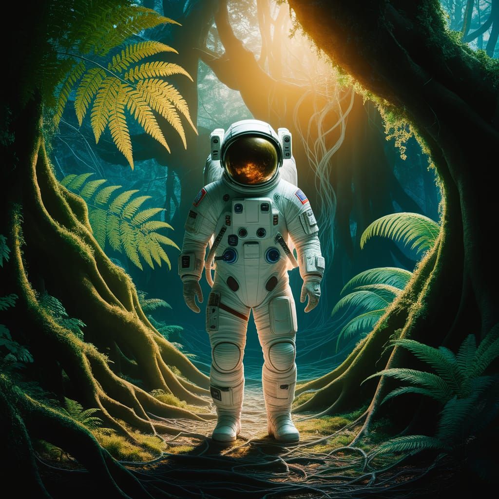 Astronaut in Rainforest: A National Geographic Photo