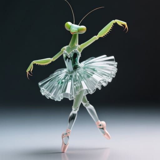 Mantis Ballerina in Glass Tutu