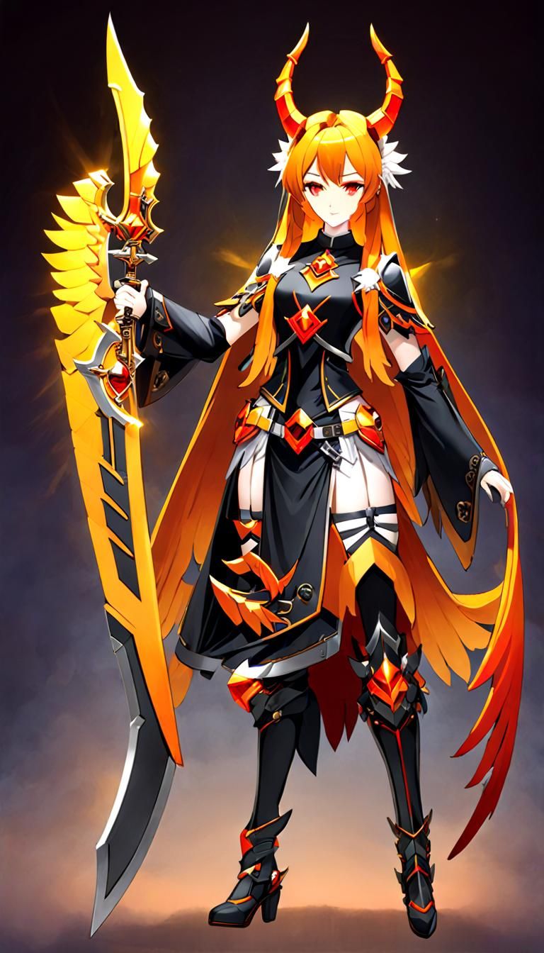 Nephalem: Angel and Demon in Anime Style