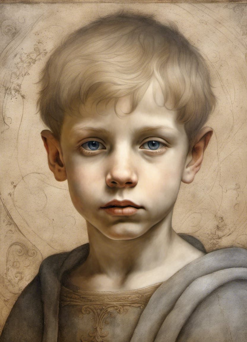 Portrait, Leonardo da Vinci style