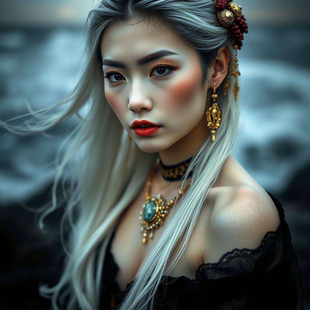Artistic Photo Portrait of Mysterious Chinese Sorceress