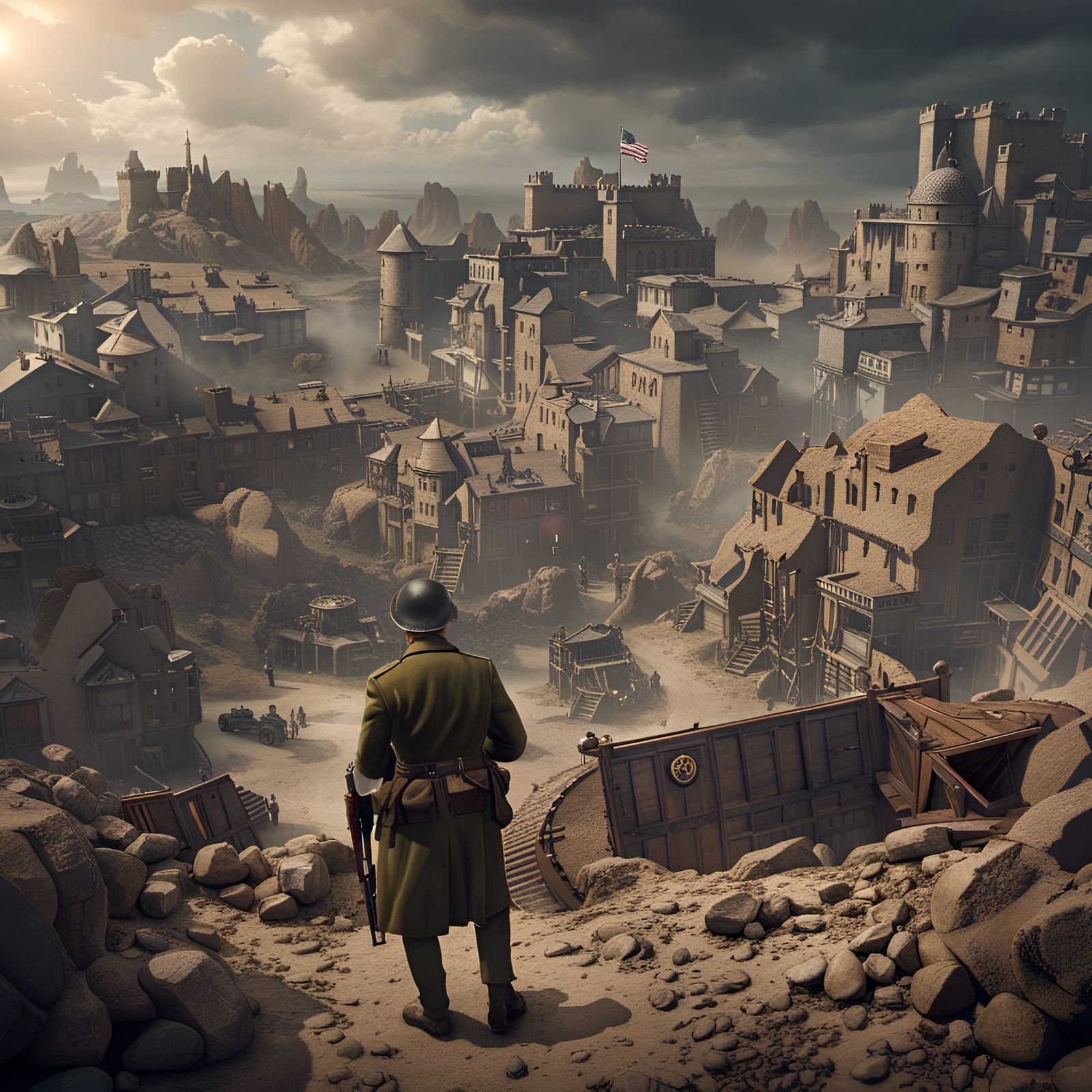 WWII Lieutenant John Carter in Europe, 1944