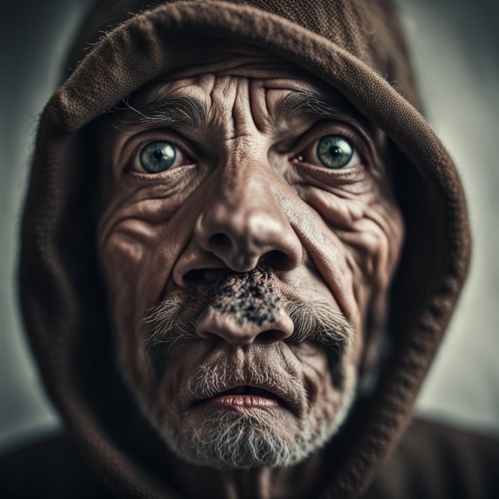 Intimate Close-Up Portrait Inspired by Street Photography