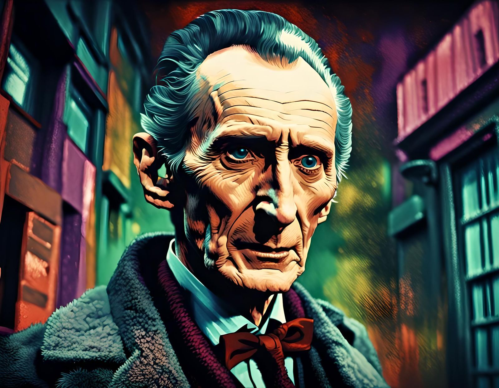 Peter Cushing as Doctor Who: Urbancore Portrait