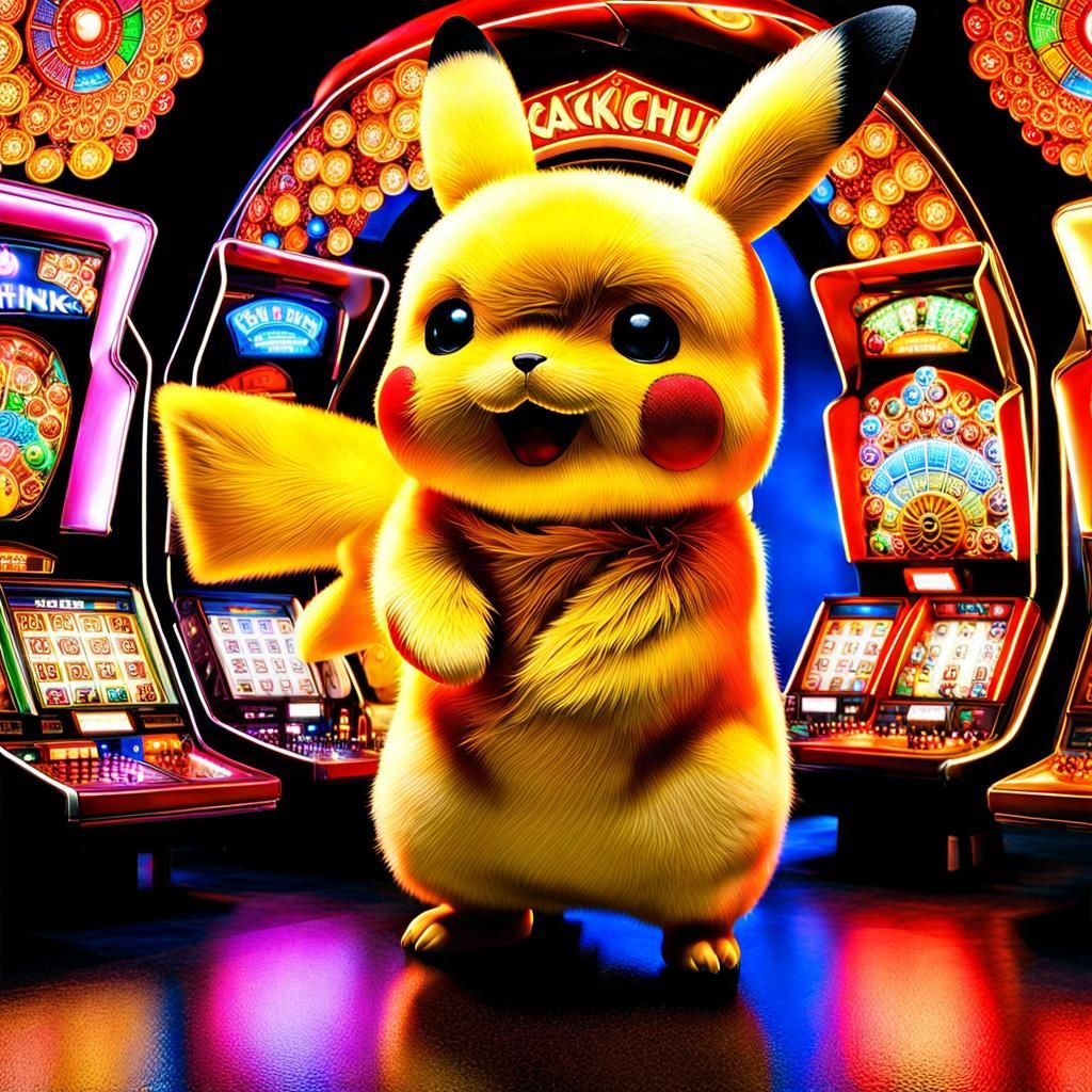 Pachinkachu!  Pikachu Takes over the Pachinko District!