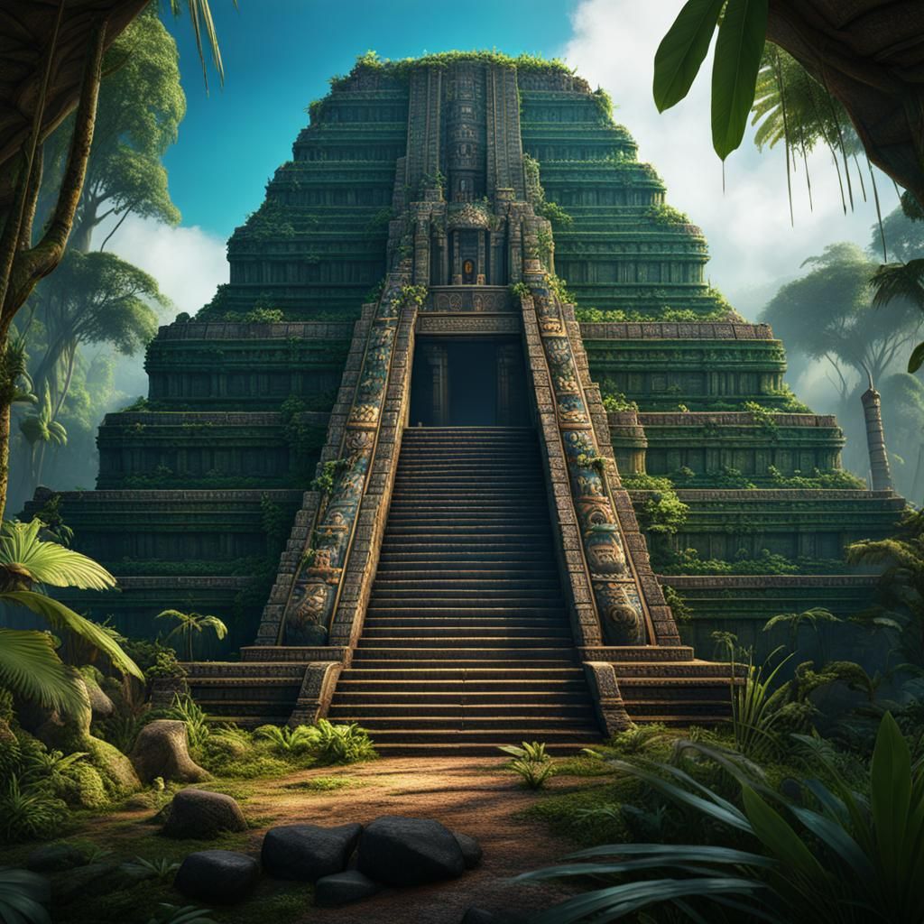 Lost city in the jungle