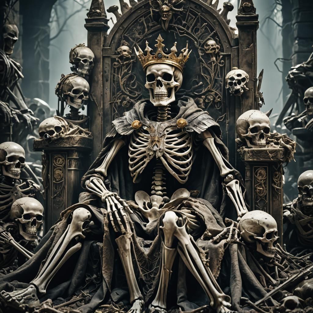 Skeleton King Awakens: Cinematic Bone Throne Scene