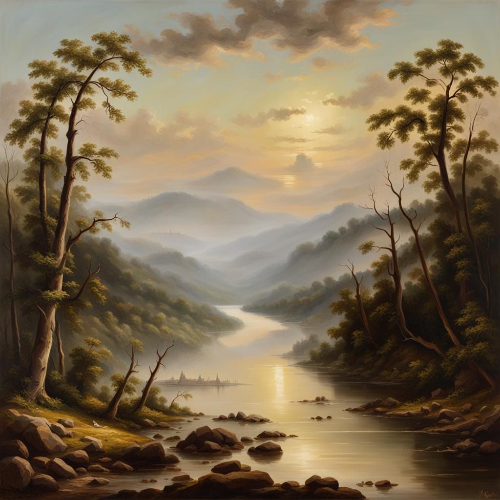 Mississippi River: Hudson River School Painting