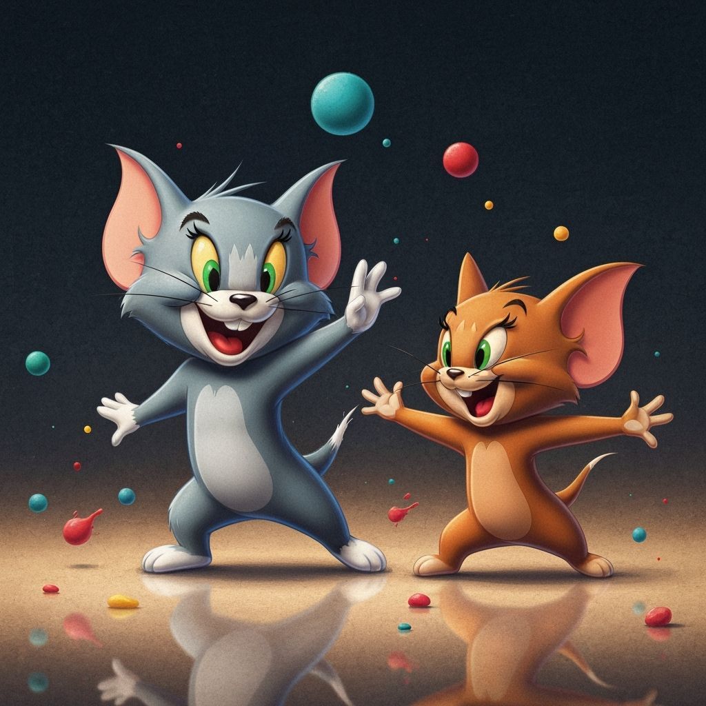 Pixar Style Tom and Jerry Training Splash Art