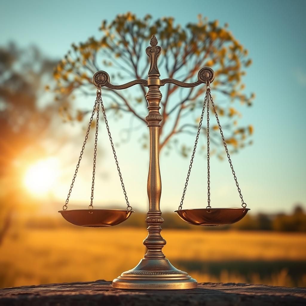 Majestic Balancing Scale: Equilibrium and Justice
