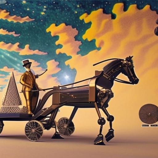 Robotic Horse and Automaton in Cosmic Landscape