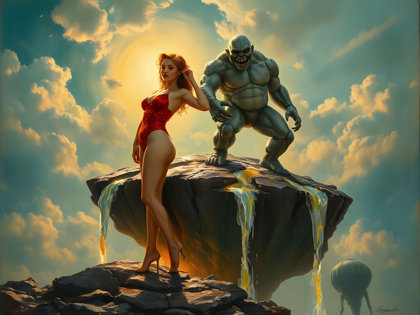 Sensual 1950s Atompunk Beauty Blossoms Amidst Biomechanical ...