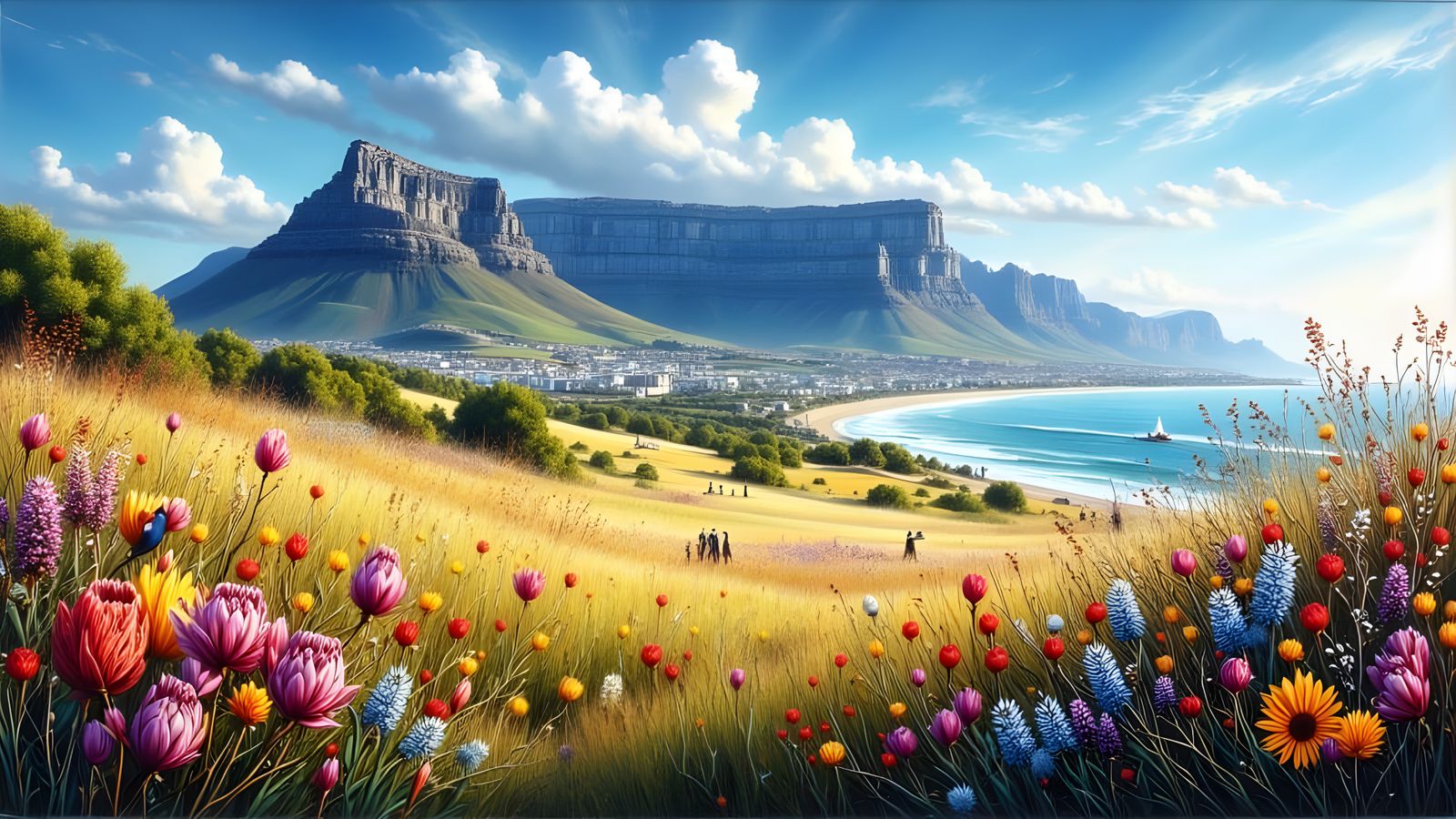 Flower meadow near Cape Town 7