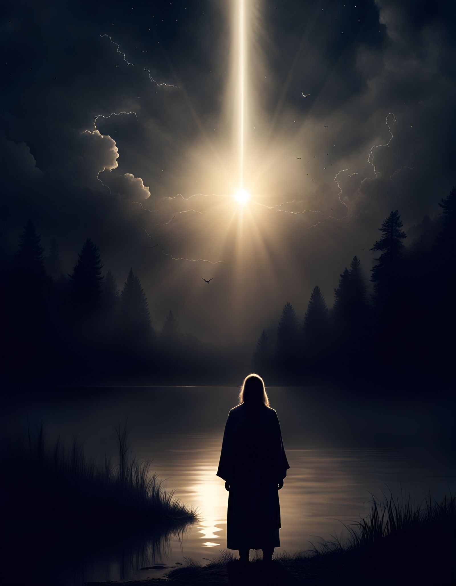 Day and Night: A Genesis-Inspired AI Image