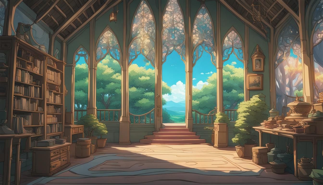 Inside Howl's Castle: Studio Ghibli Anime Architecture