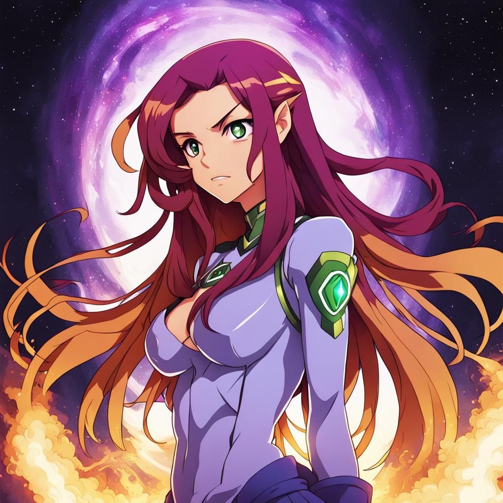 Starfire in Anime Style