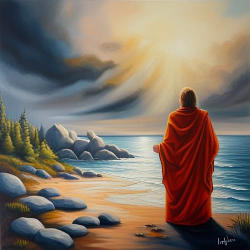 Abstract Spiritual Acrylic Painting