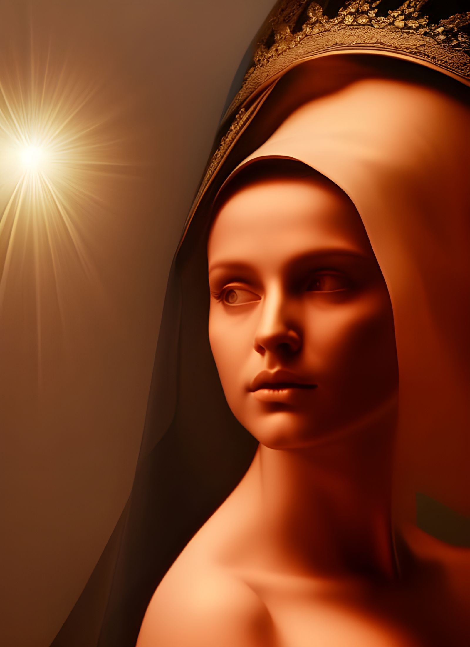 Renaissance Woman in Gown: Hyperrealistic Masterpiece