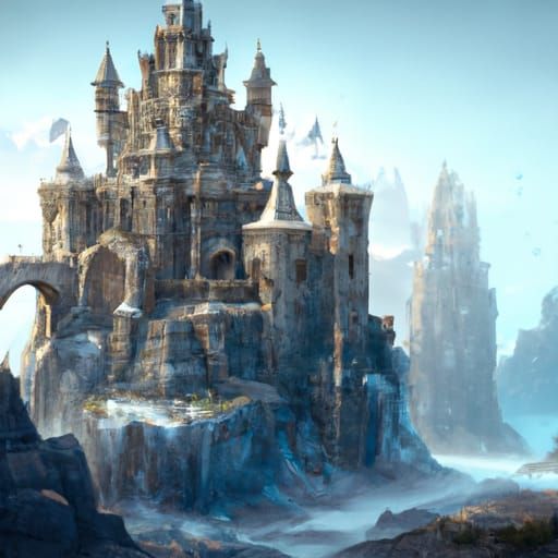 Dark Fantasy Kings Castle Concept Art