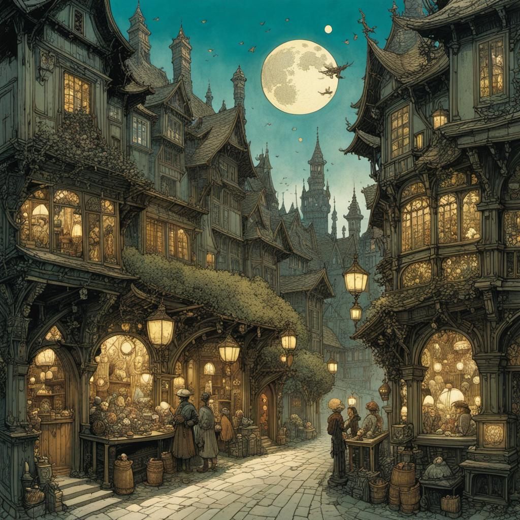 Intricate Illustration of the Heart's Vision