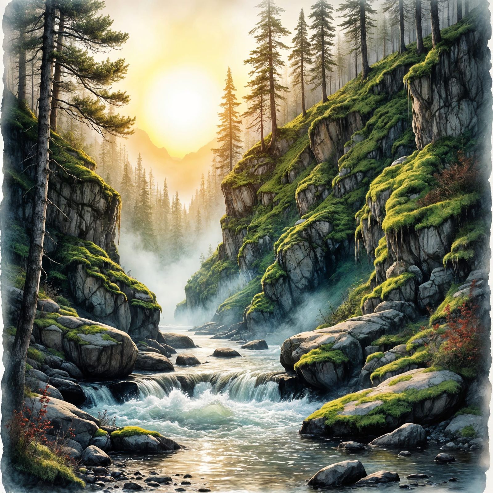 Misty Dawn Over Savage River Natural Area