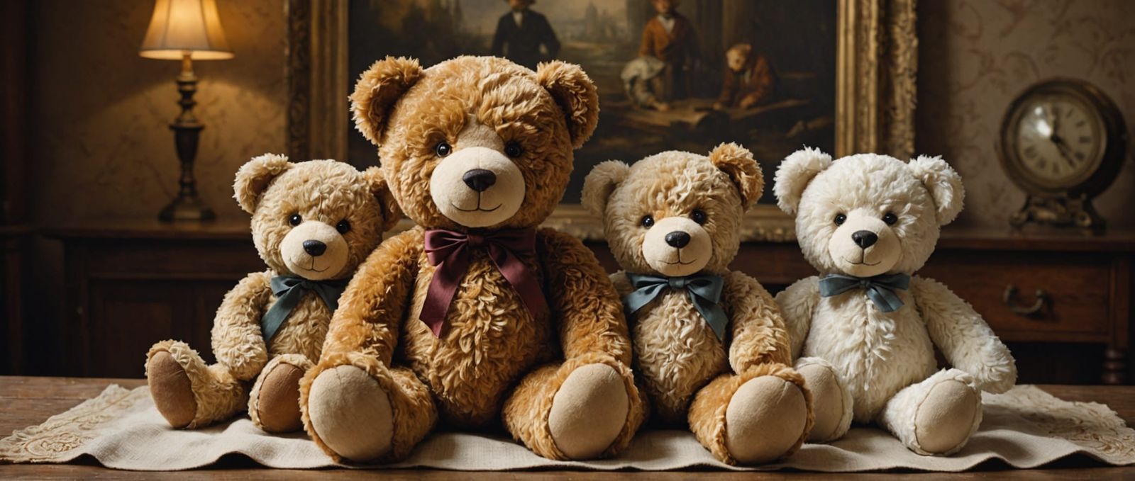 Teddy Bear Day Oil Painting: Cherished Memories