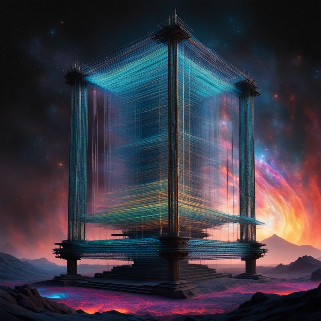 The Temporal Loom: Weaving Time in Surreal Space