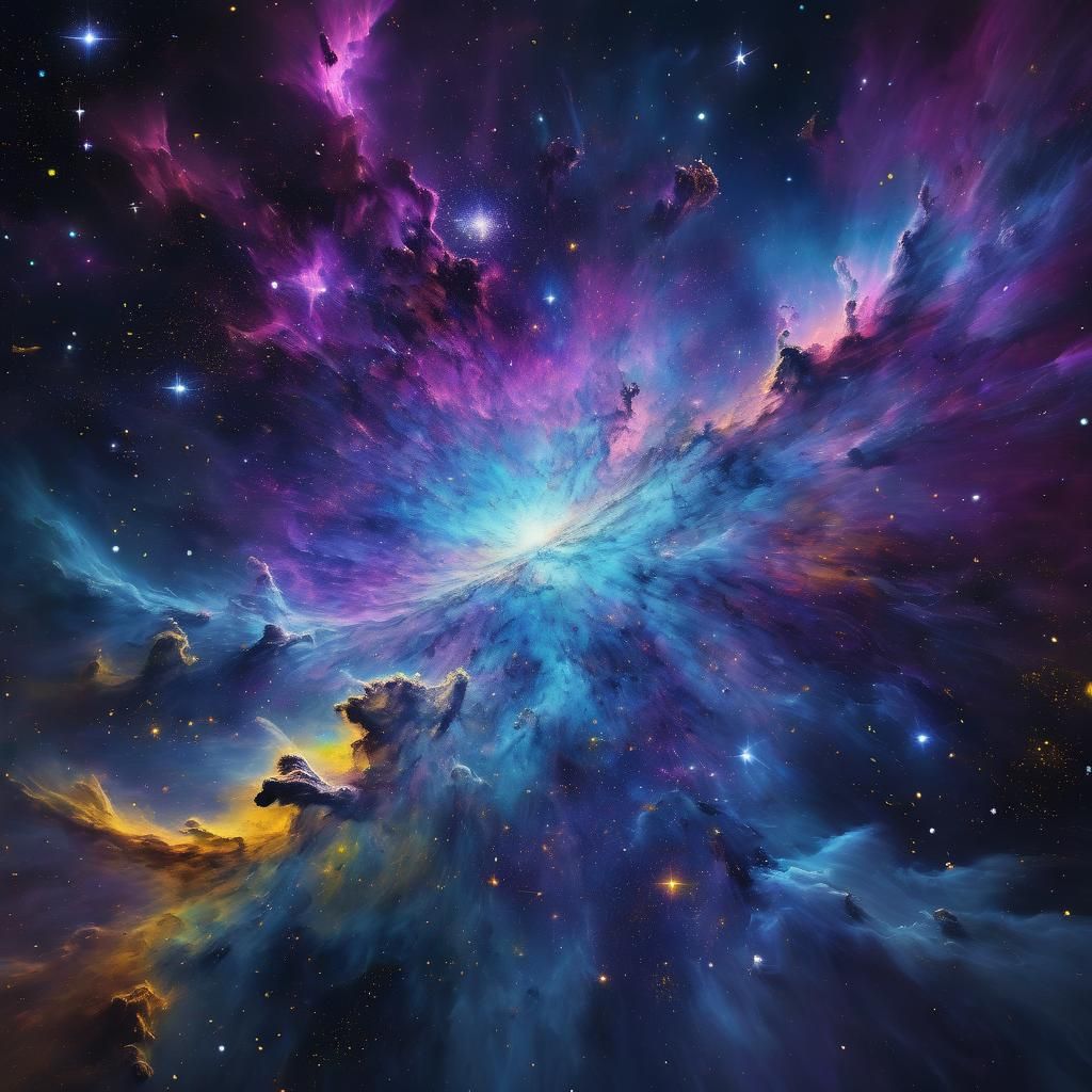 Galactic Wonders in Neon Dreams