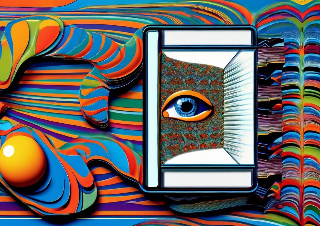 Startled Face in Vibrant Pop Art Style