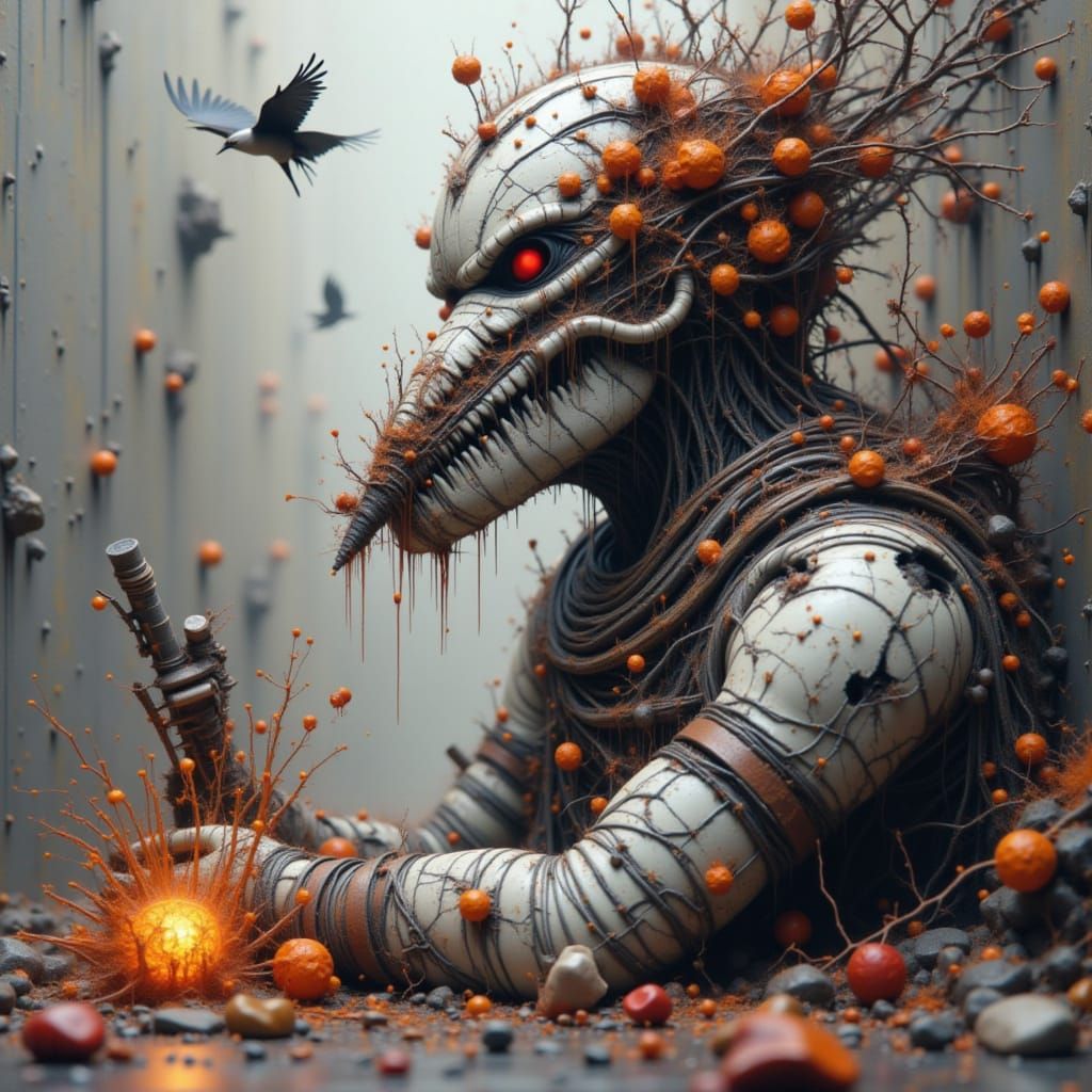 Abstract Surreal Image Generated by AI