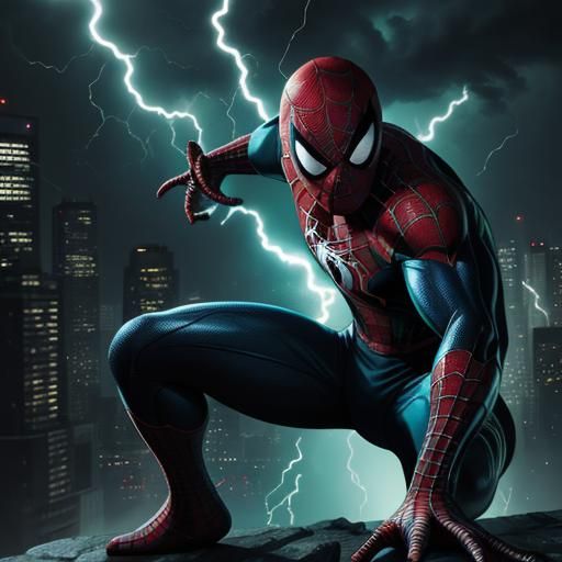 Spider-Man and Kryptonite in Comic Book Art