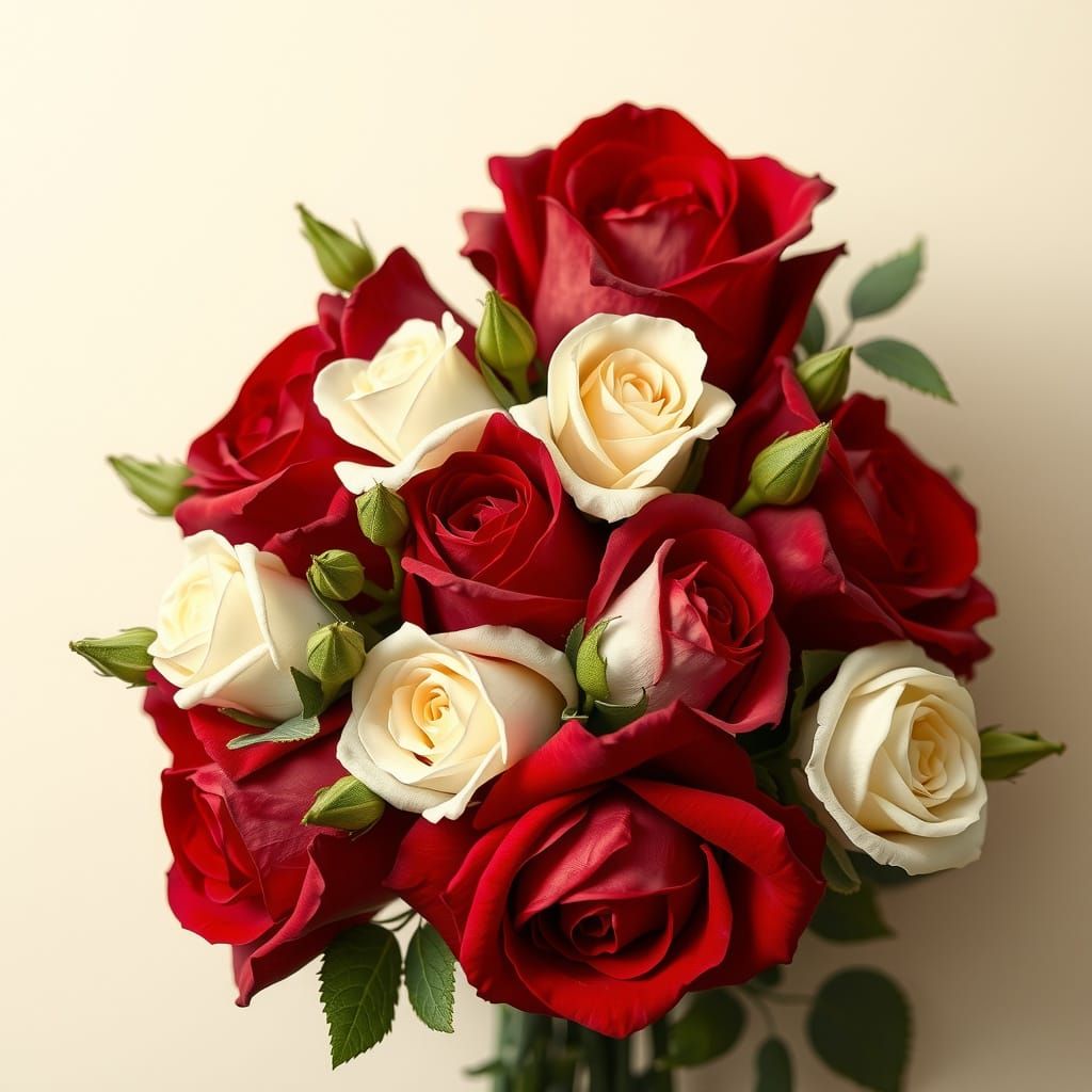 Elegant Roses Bouquet in Soft Romantic Style