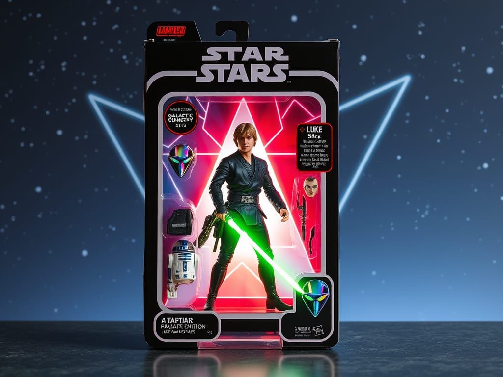 Nostalgic Retro-Futuristic Sci-Fi Hero Action Figure