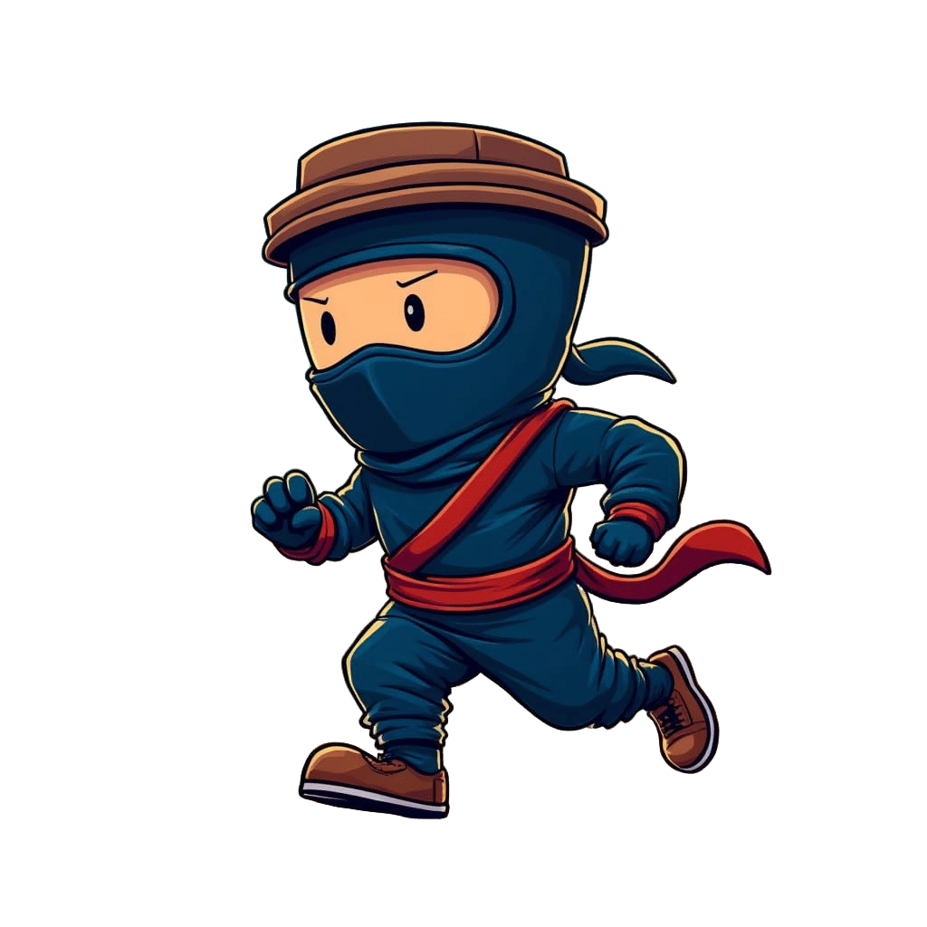 Ninja Coffee Cup Cartoon Character Design