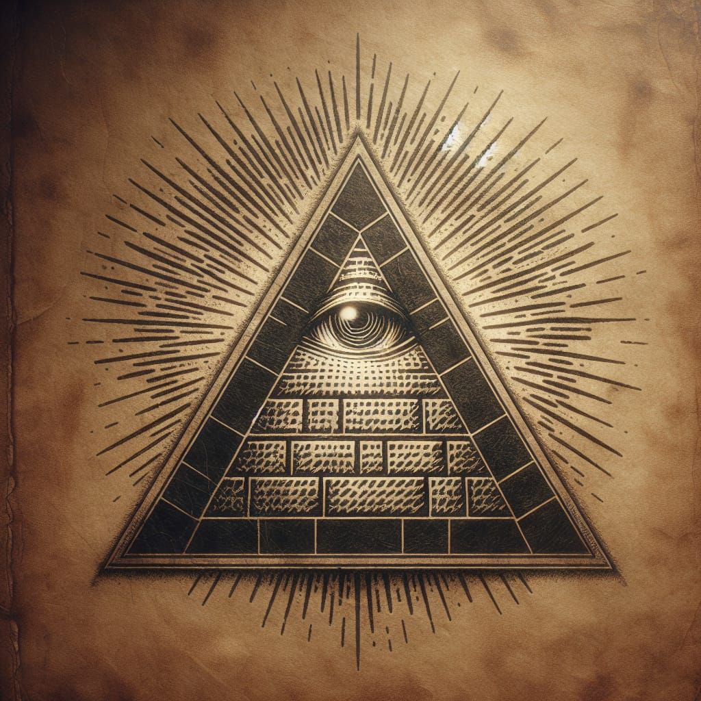 Illuminati Emblem: All-Seeing Eye Pyramid