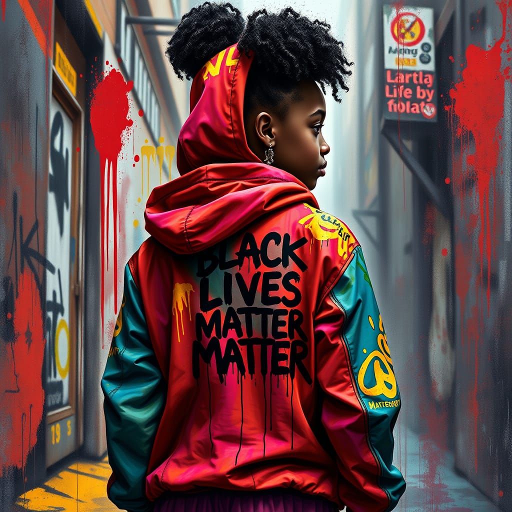 Vibrant Princess Empowered by Street Art