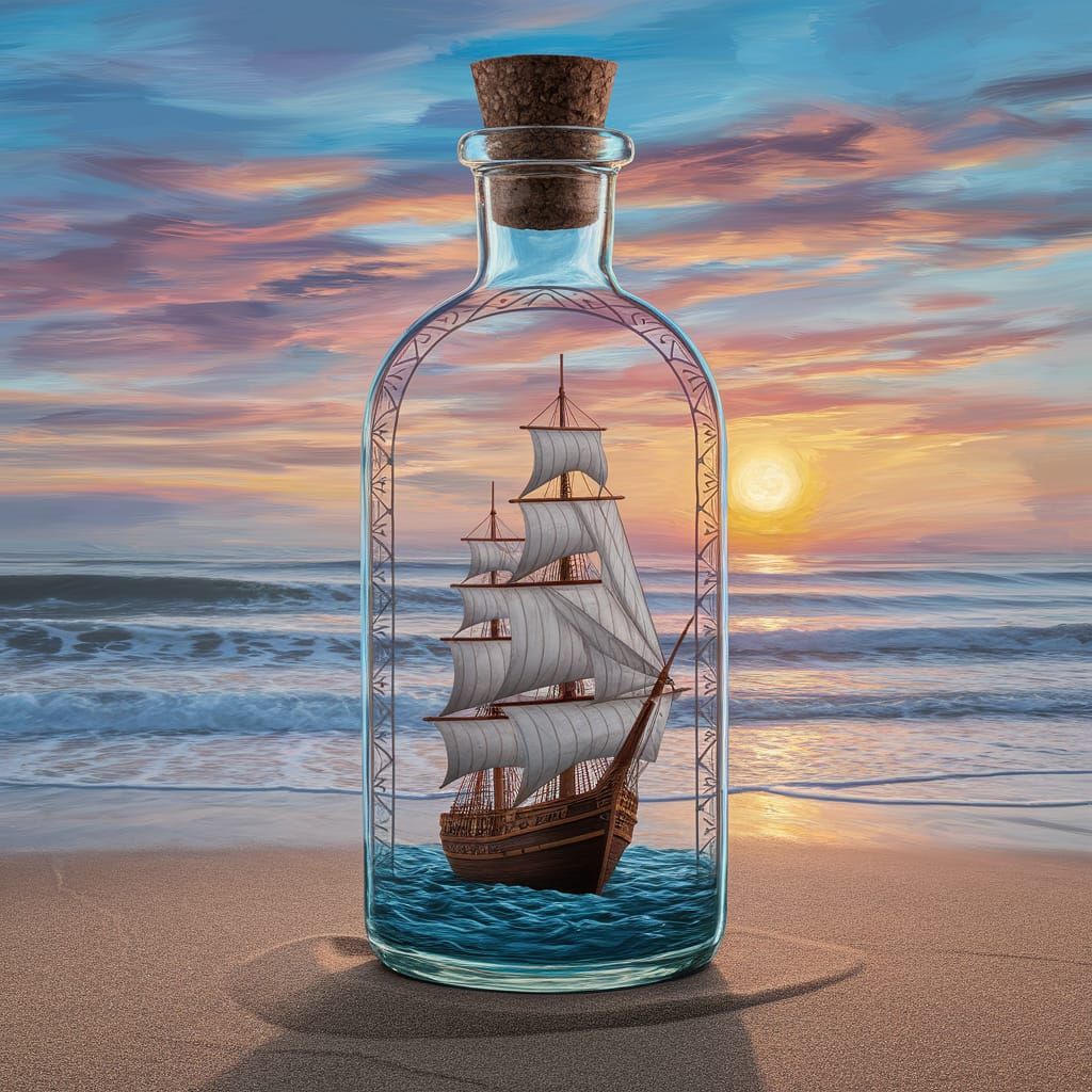 Ship in a bottle